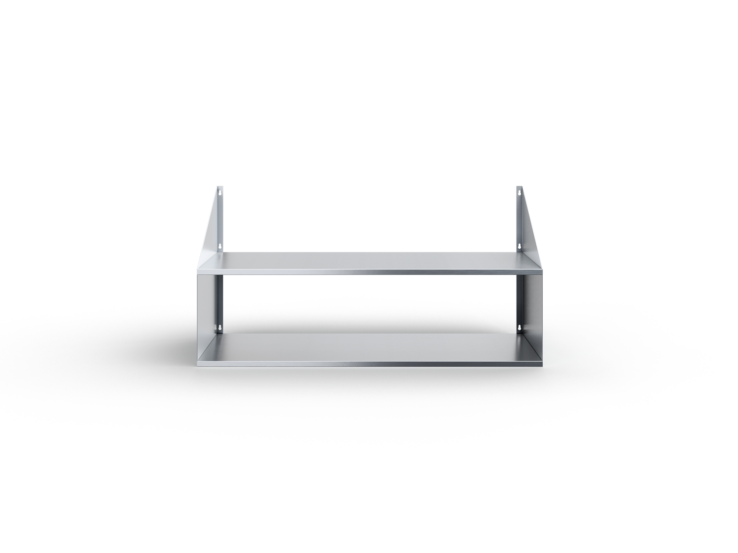 Полка настенная сплошная 2-х ярусная ПКЧ-2-10/3-С