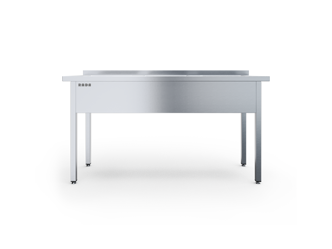 Ванна моечная цельнотянутая 3 емкости 500х400х250, с бортом (арт. ВМЦ-3-17/6)