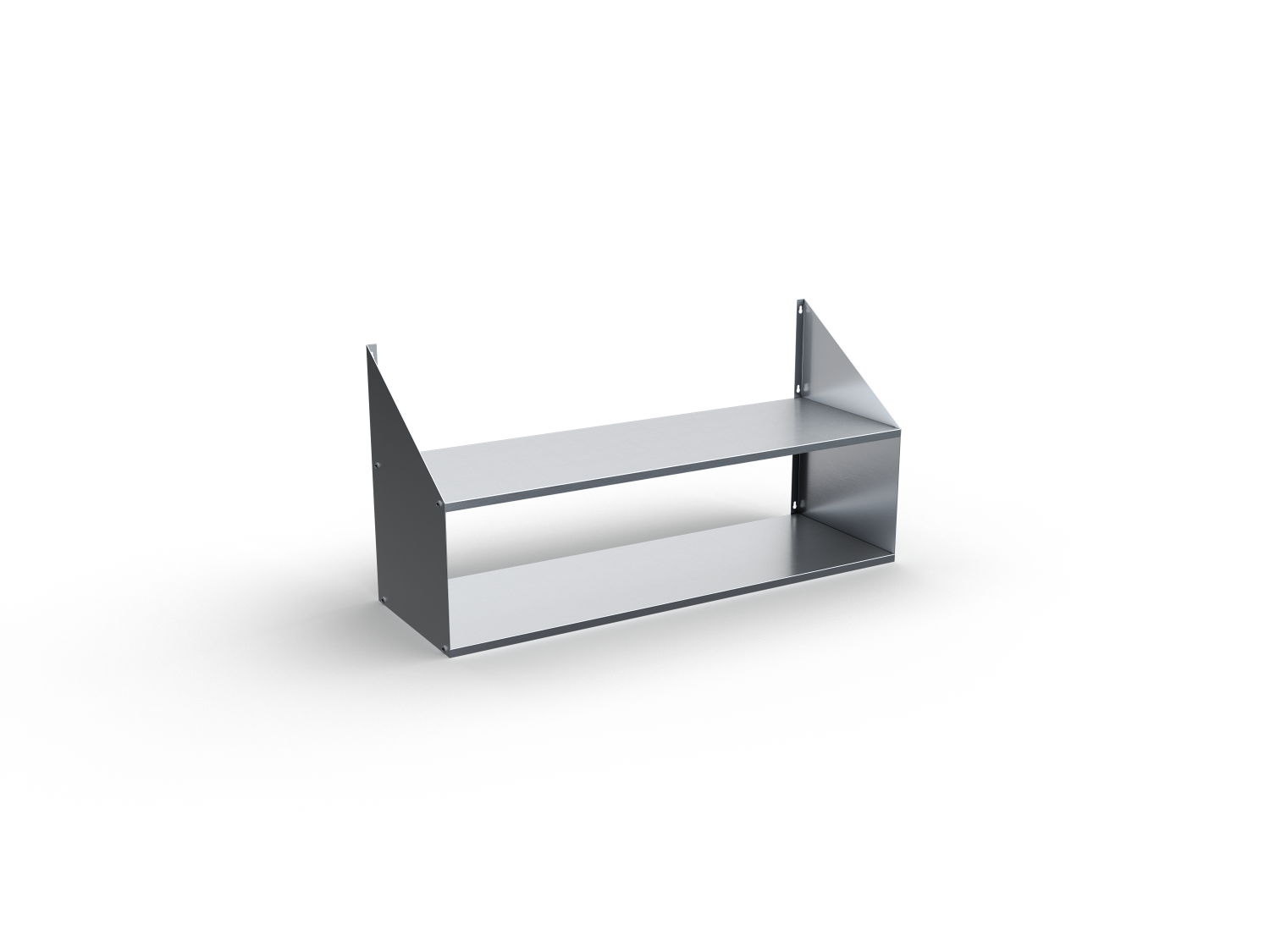 Полка настенная сплошная 2-х ярусная ПКЧ-2-10/3-С