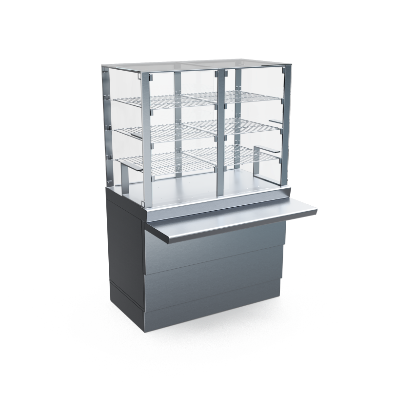 Прилавок-витрина нейтральный закрытый 1120