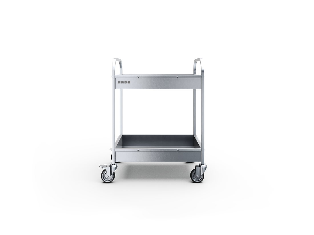 Тележка для сбора посуды 850х530х900 с двумя полками