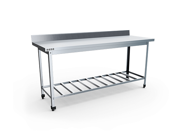 Стол с полкой-решёткой СТПУ-18/6-Р
